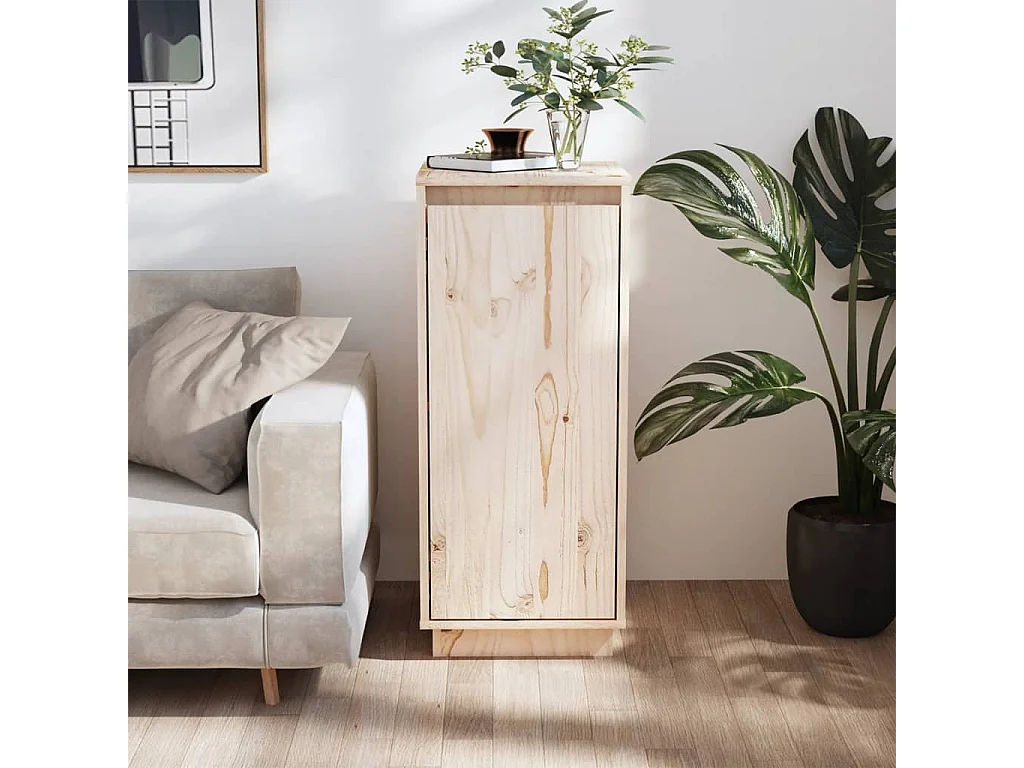 Buffet 31,5x34x75 cm Bois massif de pin