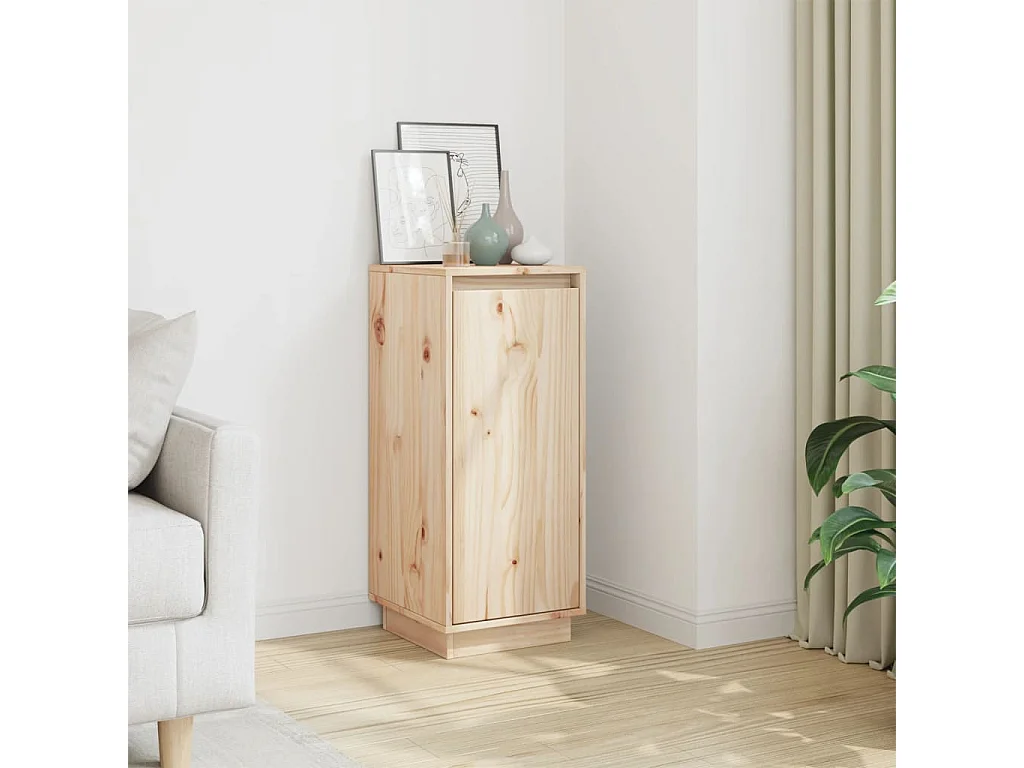 Credenza 31,5x34x75 cm in Legno Massello di Pino