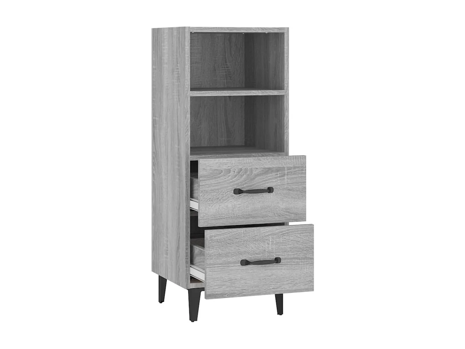 Sideboard Grau Sonoma 34,5x34x90 cm Holzwerkstoff