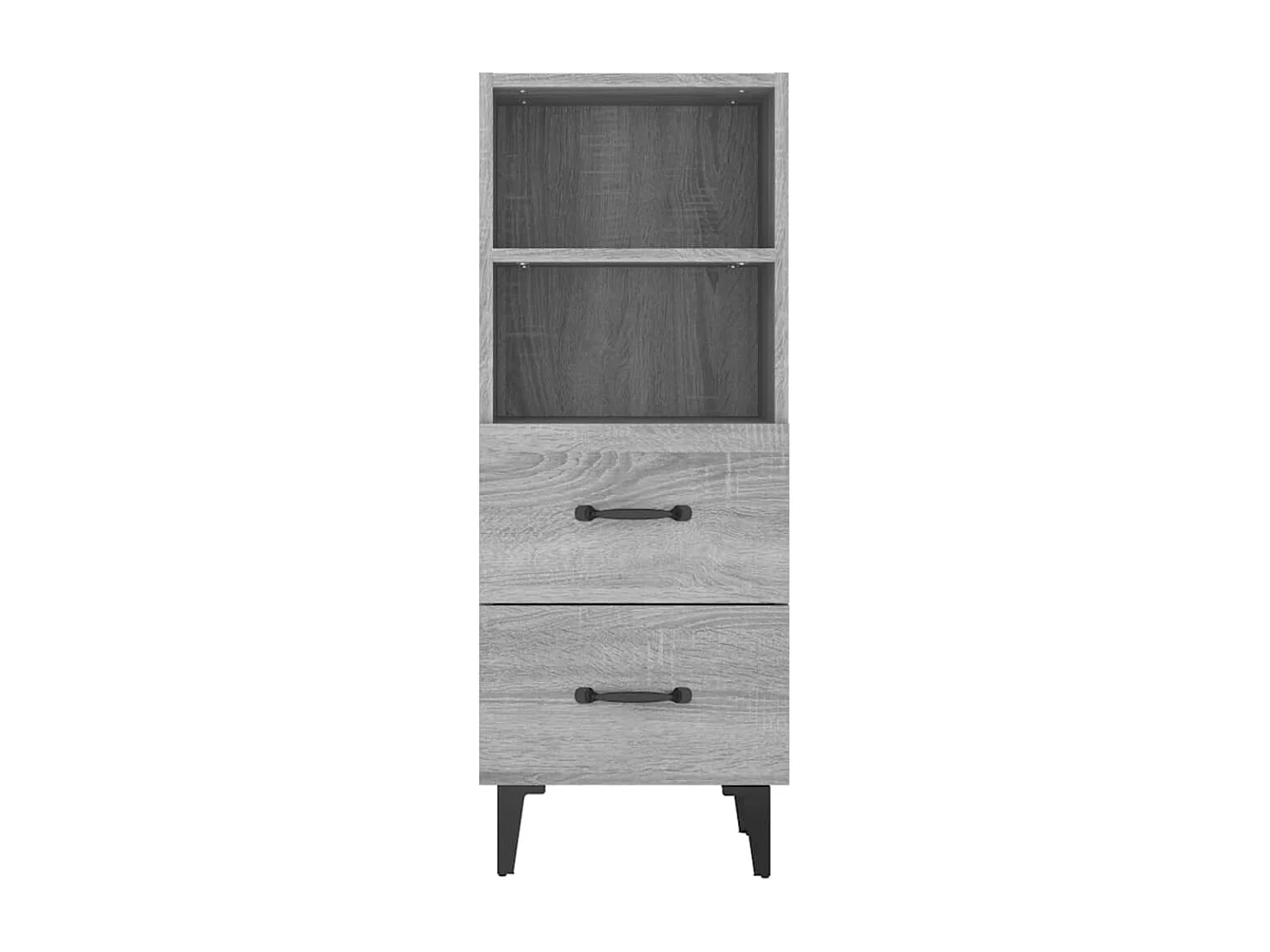 Buffet Sonoma gris 34,5x34x90 cm Bois d'ingénierie
