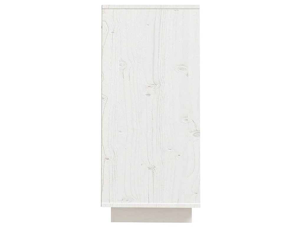 Dressoir 60x34x75 cm massief grenenhout wit