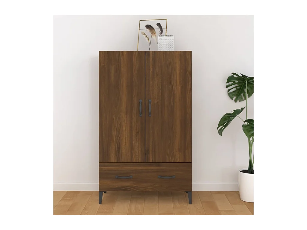 Buffet Chêne marron 70x31x115 cm Bois d'ingénierie
