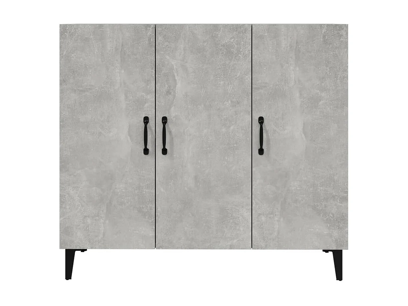 Dressoir 90x34x80 cm bewerkt hout betongrijs