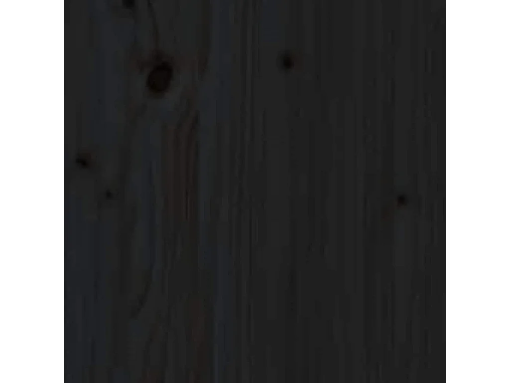 Buffets 2 pcs noir 39x35x80 cm bois massif de pin