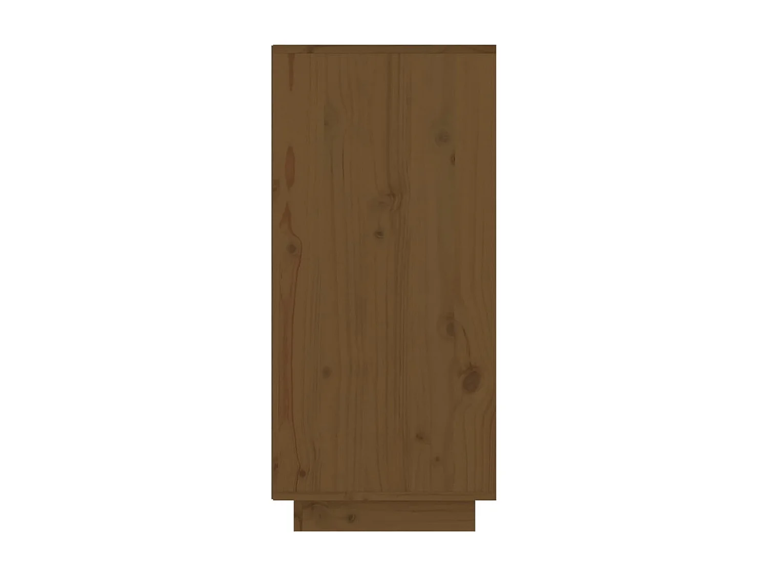 Mesa consola de madera maciza de pino marrón miel 60x34x75 cm