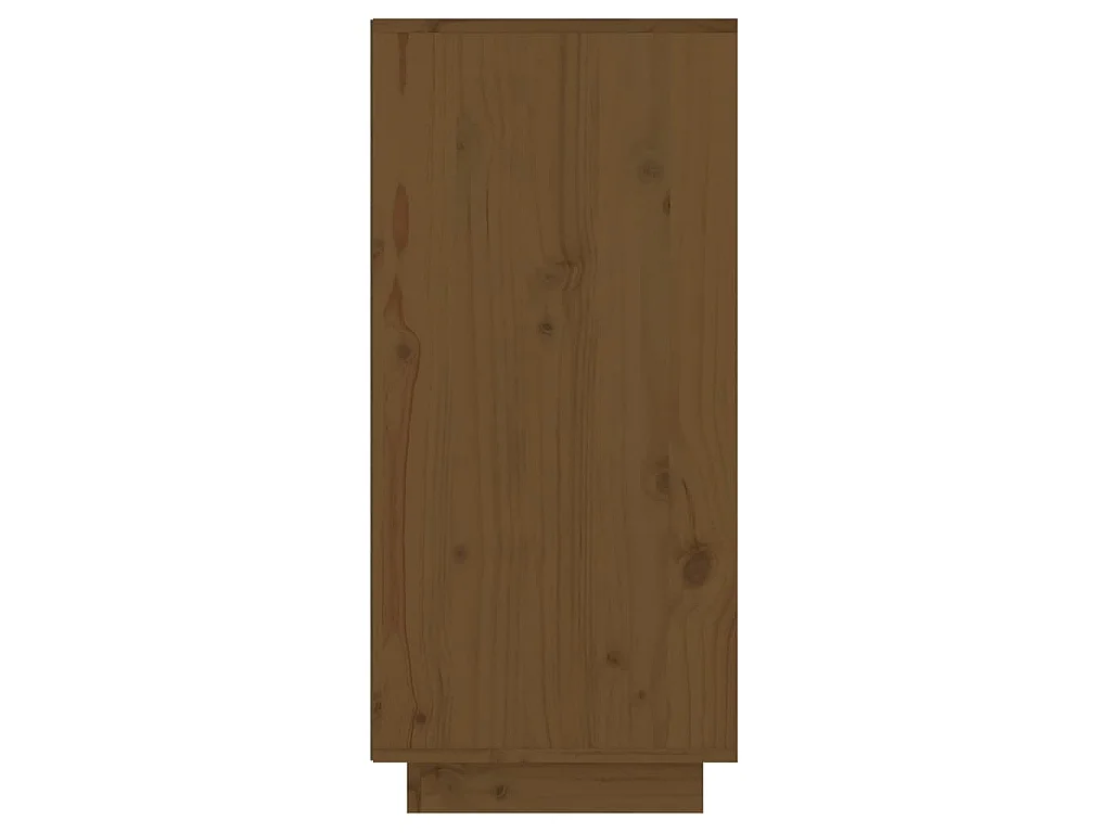 Beistellschrank Honigbraun 60x34x75 cm Massivholz Kiefer