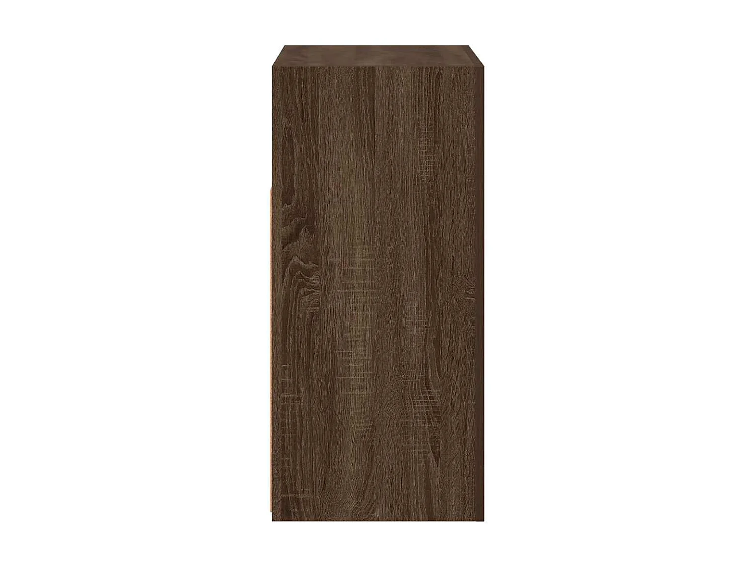 Aparador com luzes LED 80x35x75 cm carvalho castanho