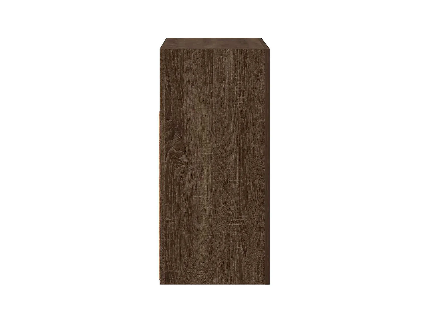 Dressoir met LED-verlichting 80x35x75 cm bruin eiken