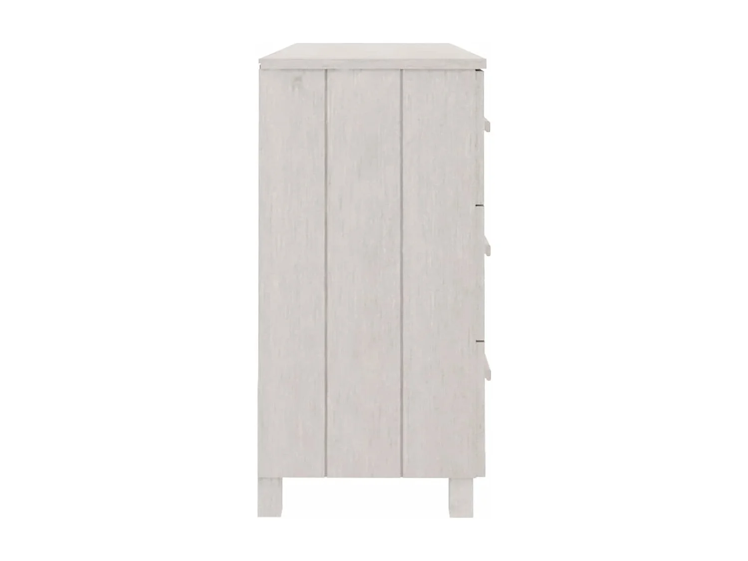 Sideboard HAMAR Weiß 113x40x80 cm Massivholz Kiefer