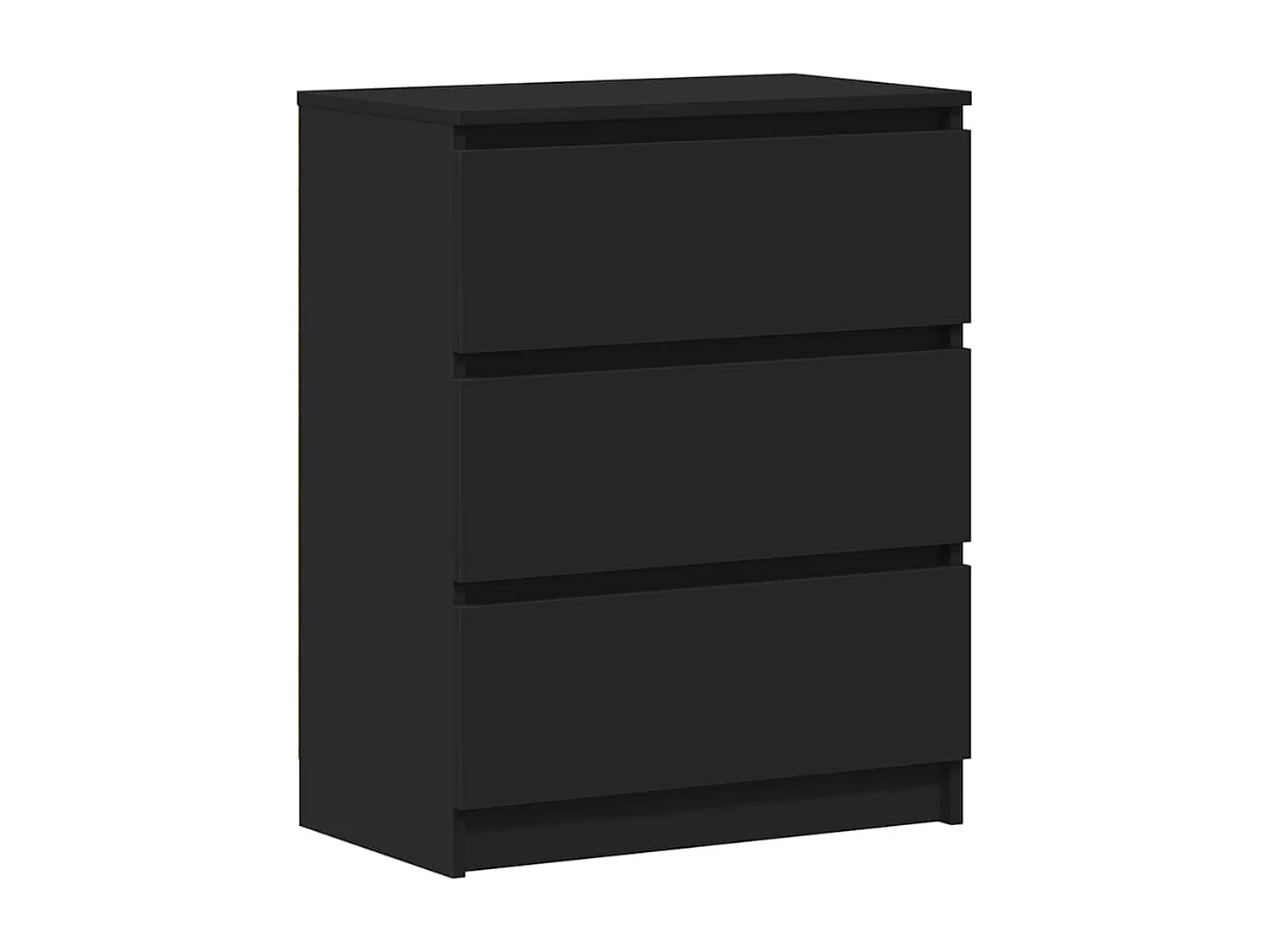 Aparador 60x35x76 cm derivados de madeira preto