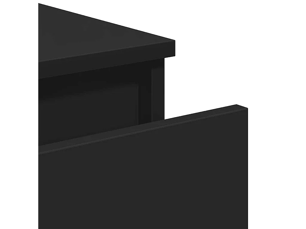 Aparador 60x35x76 cm derivados de madeira preto