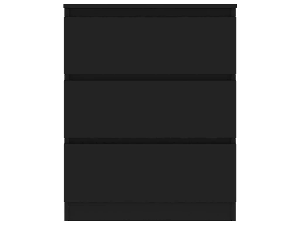 Buffet Noir 60x35x76 cm Bois d'ingénierie