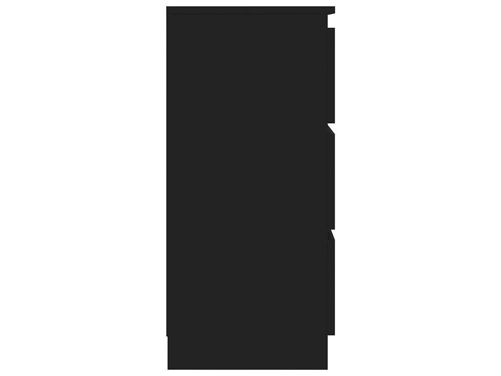 Buffet Noir 60x35x76 cm Bois d'ingénierie