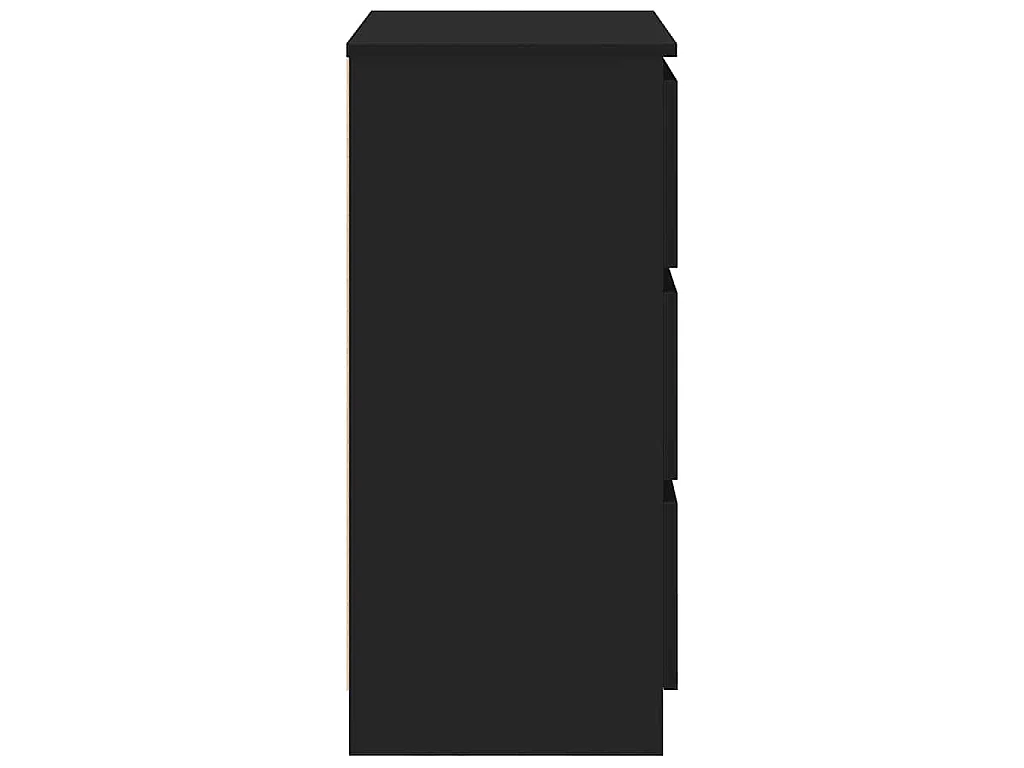 Buffet Noir 60x35x76 cm Bois d'ingénierie