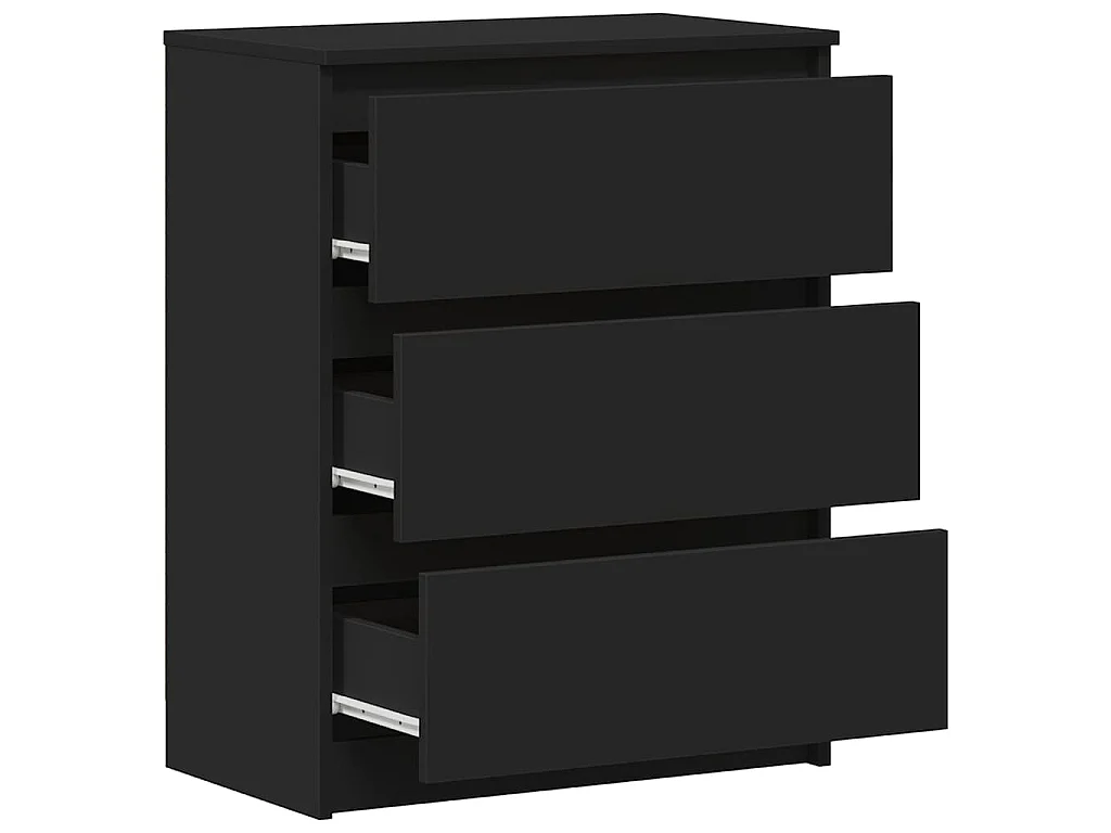 Buffet Noir 60x35x76 cm Bois d'ingénierie