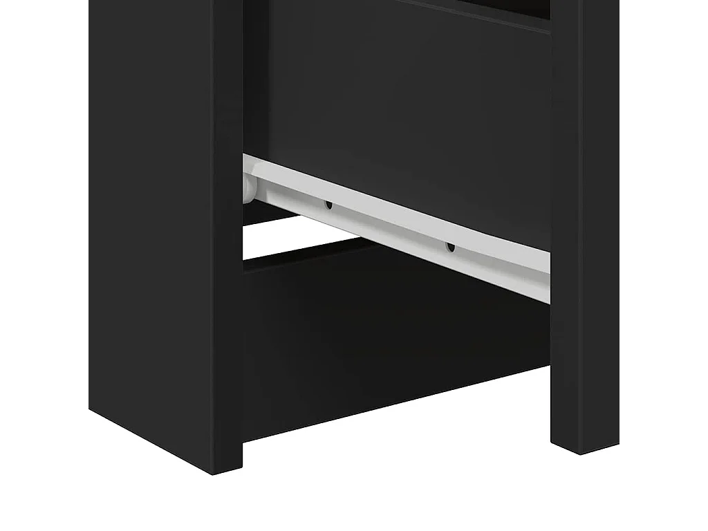 Buffet Noir 60x35x76 cm Bois d'ingénierie