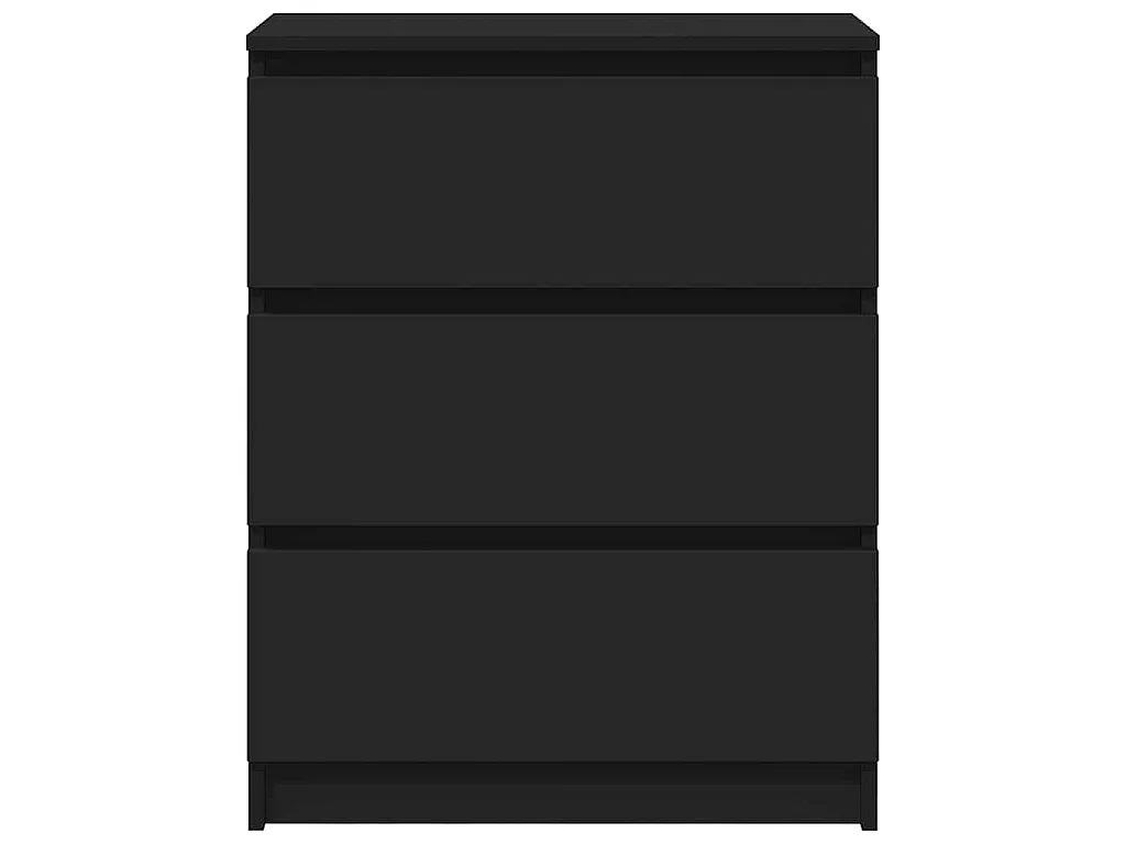 Dressoir 60x35x76 cm bewerkt hout zwart