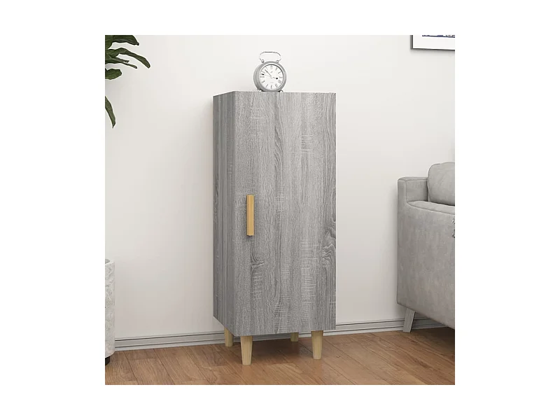 Credenza Grigio Sonoma 34,5x34x90 cm in Legno Multistrato