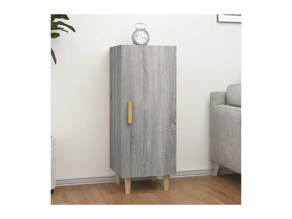 Buffet Sonoma gris 34,5x34x90 cm Bois d'ingénierie