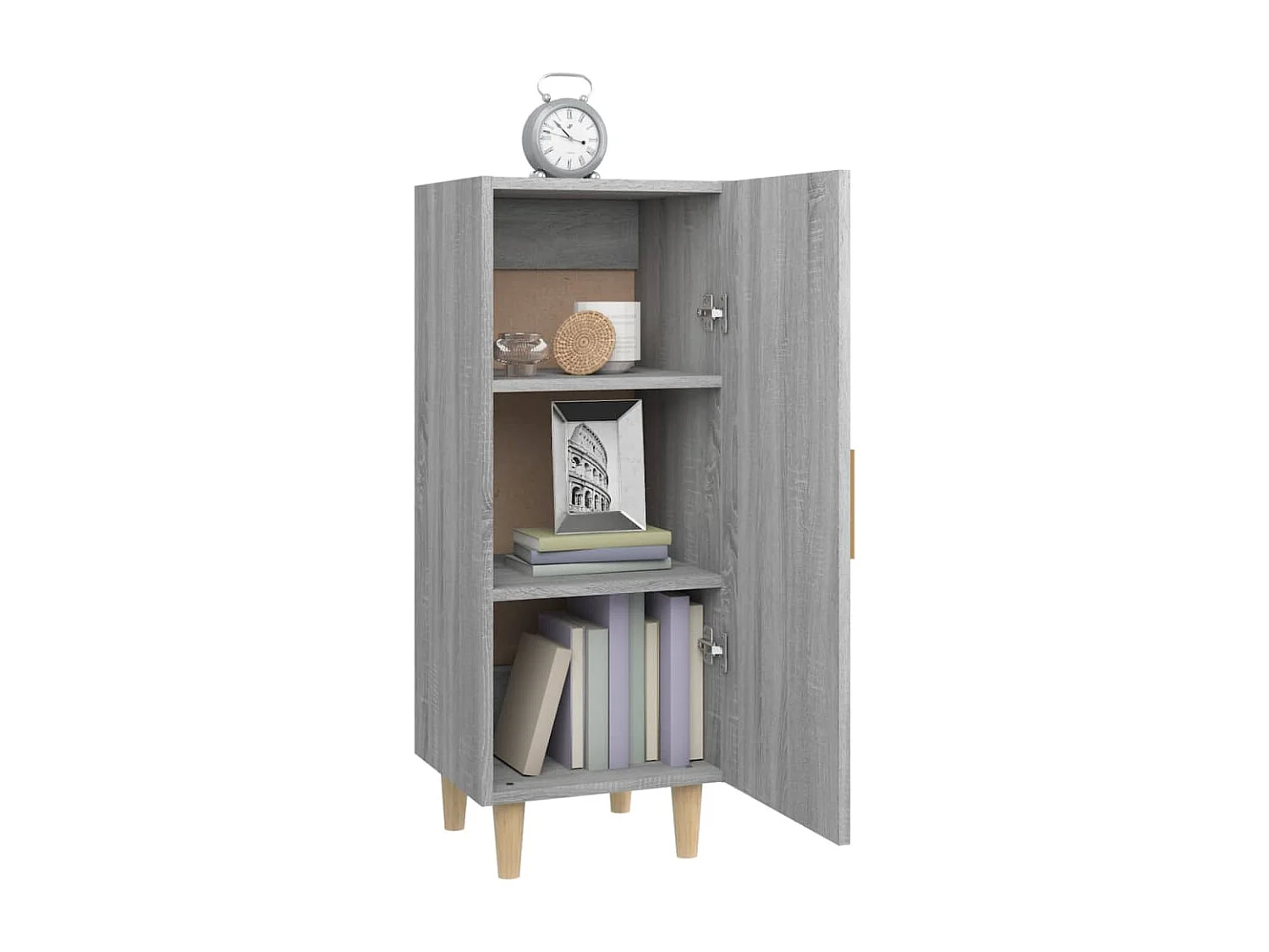 Buffet Sonoma gris 34,5x34x90 cm Bois d'ingénierie