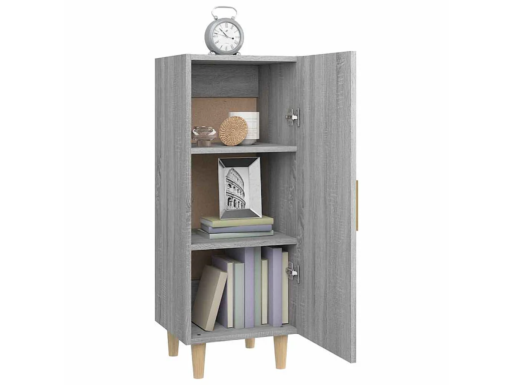 Buffet Sonoma gris 34,5x34x90 cm Bois d'ingénierie