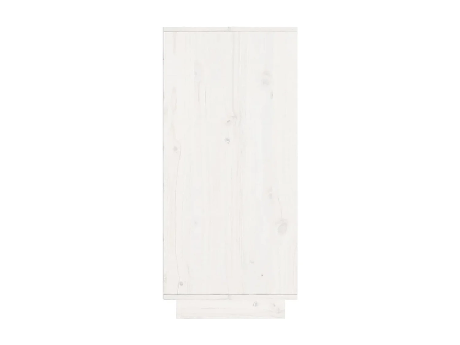 Buffet Blanc 60x34x75 cm Bois massif de pin