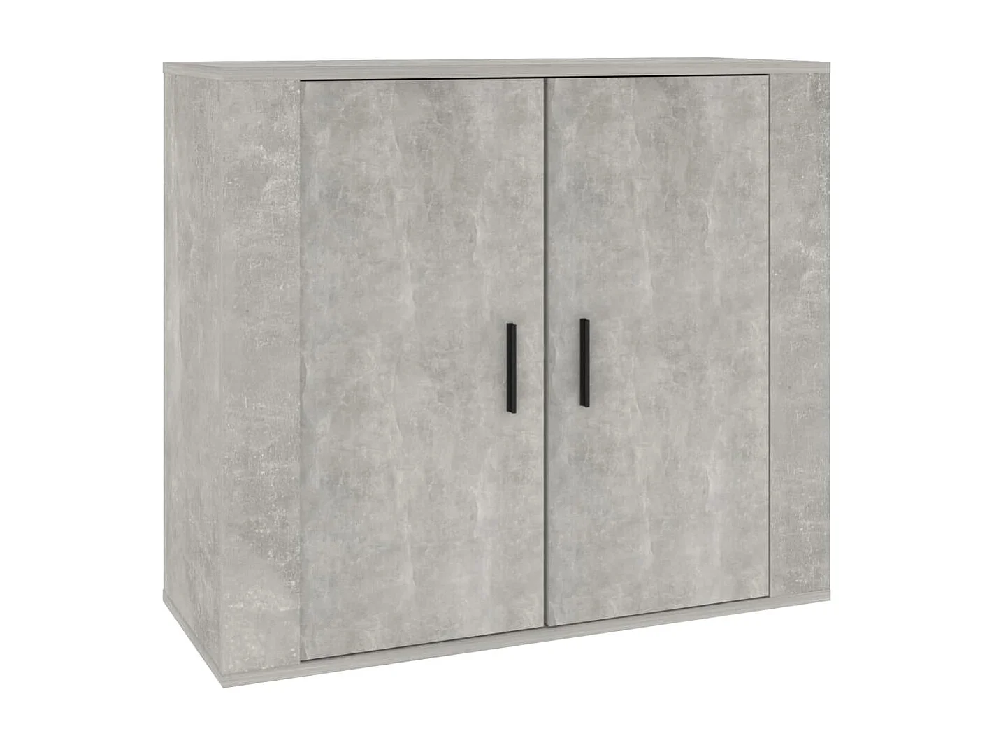 Buffet Gris béton 80x33x70 cm Bois d'ingénierie