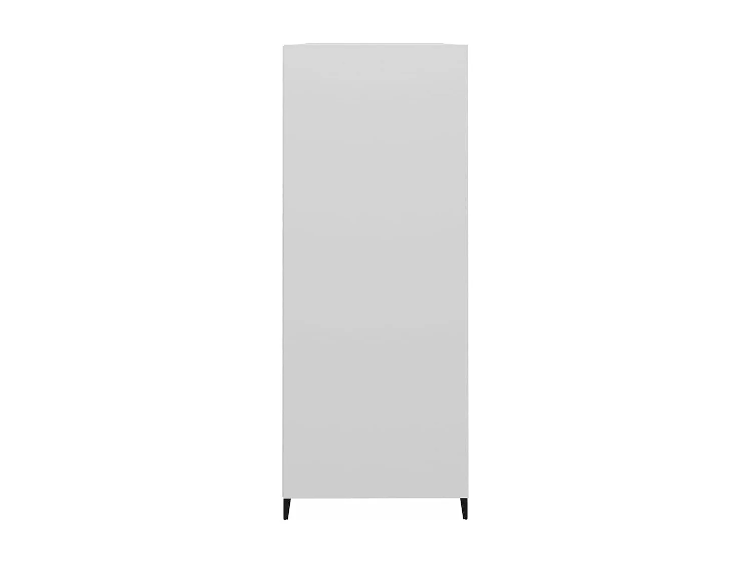 Dressoir 69,5x32,5x90 cm bewerkt hout hoogglans wit