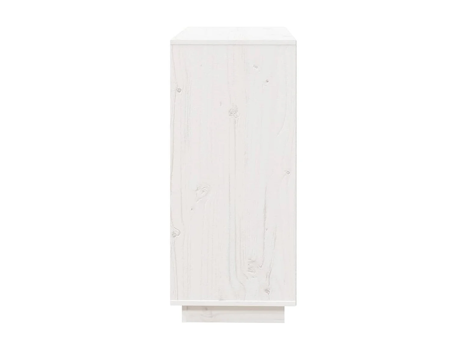 Dressoir 74x35x80 cm massief grenenhout wit