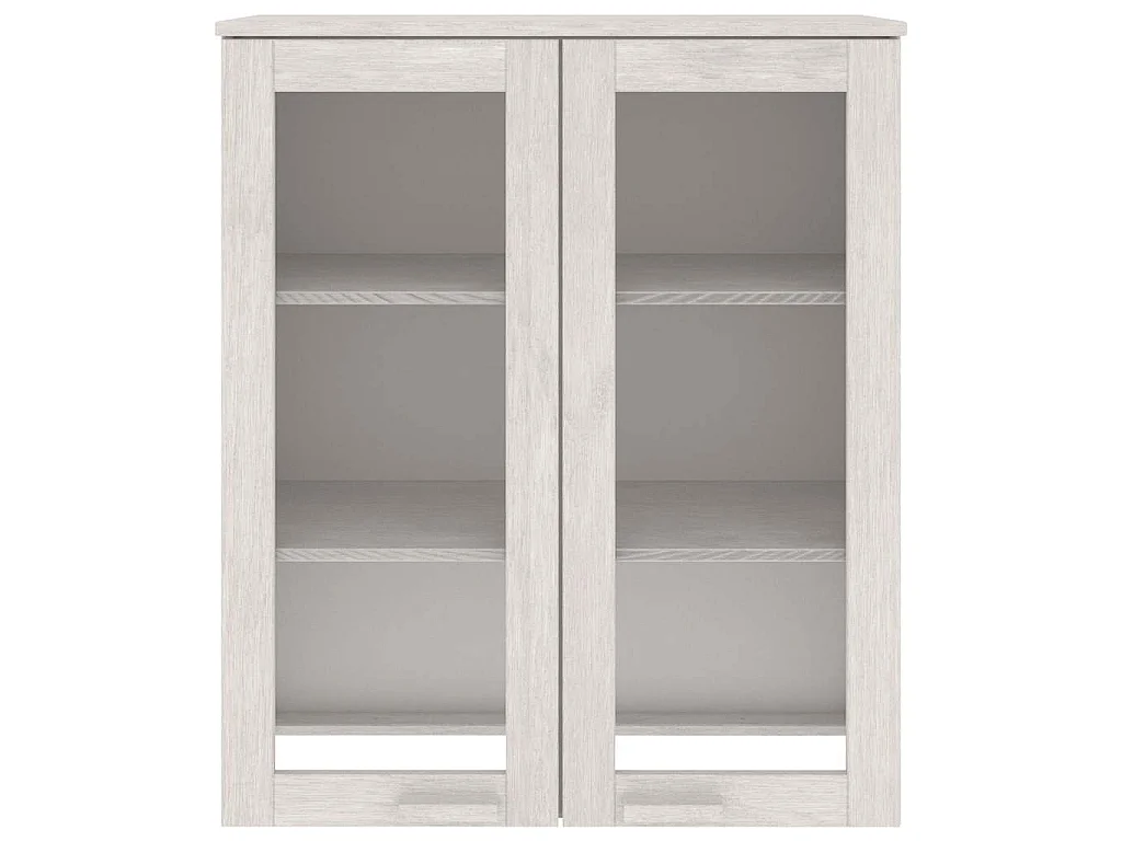 Dessus de buffet HAMAR Blanc 85x35x100 cm Bois de pin massif