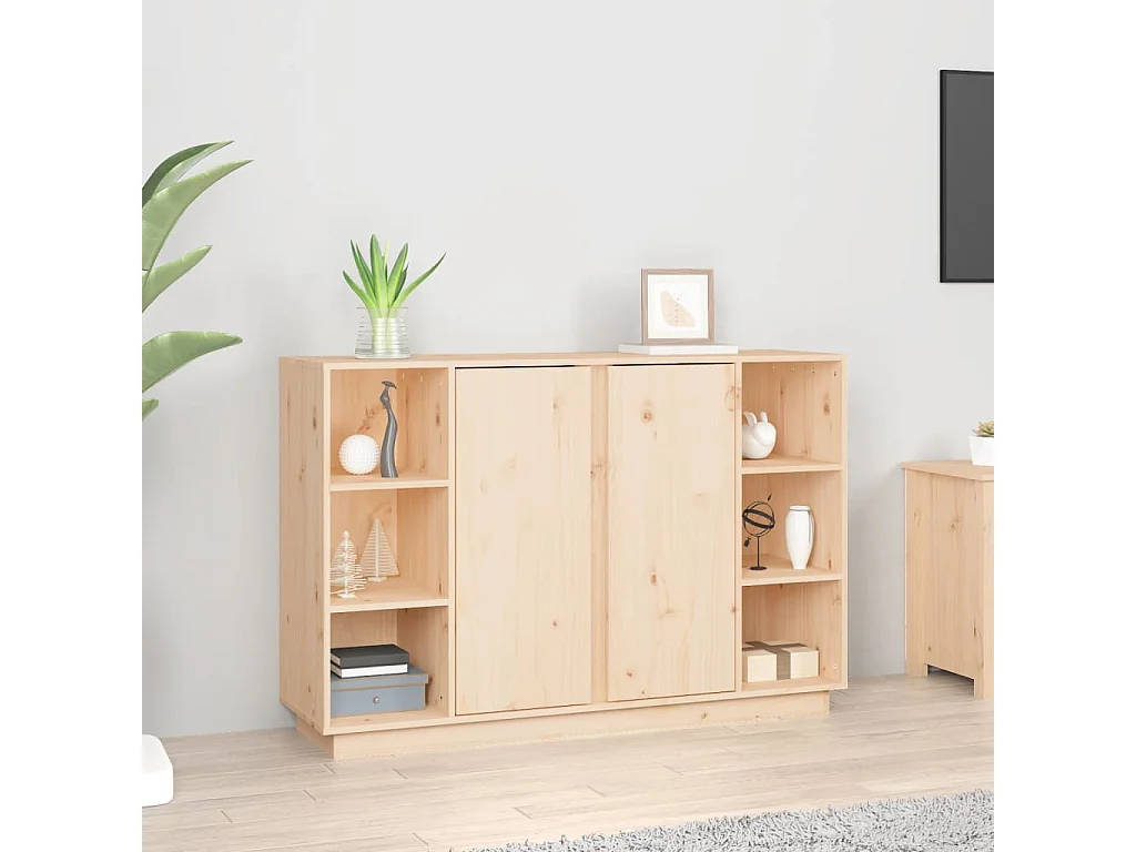 Buffet 120x35x80 cm Bois massif de pin