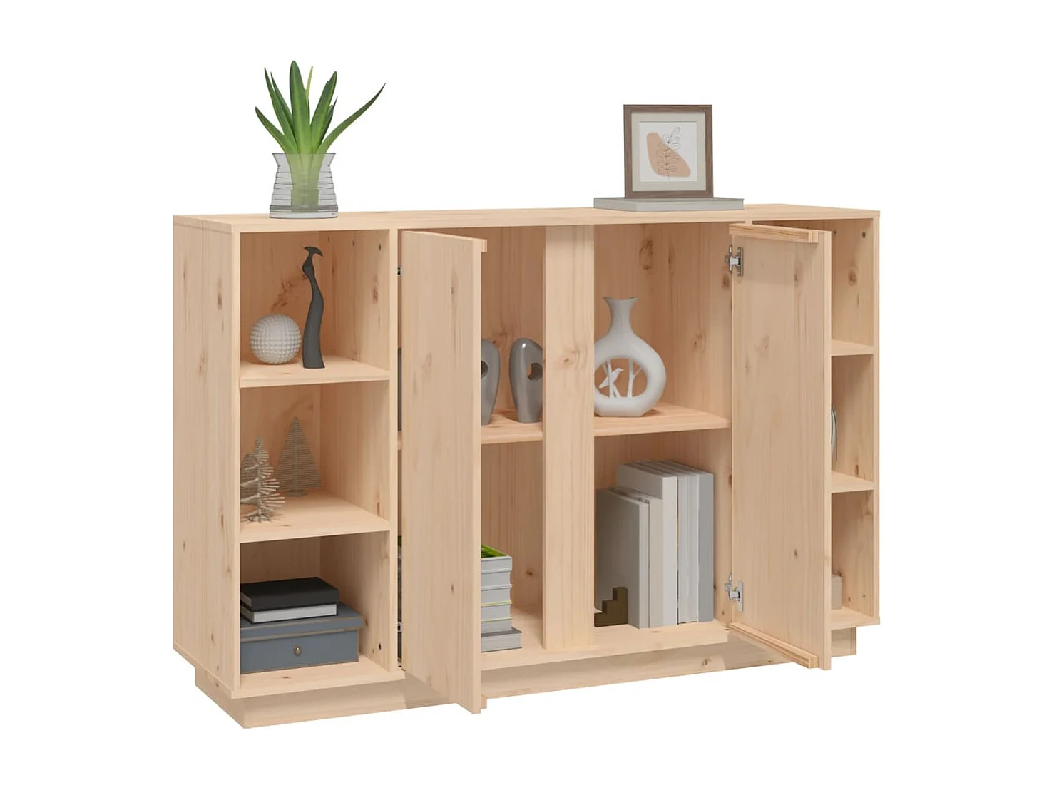 Buffet 120x35x80 cm Bois massif de pin