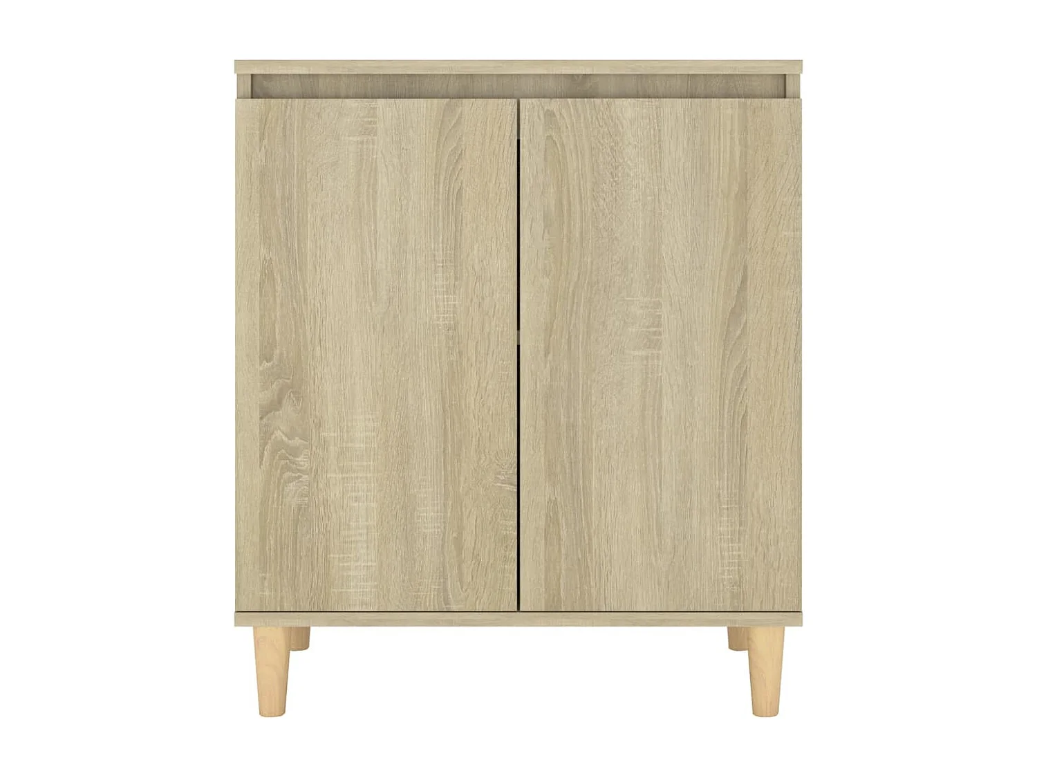 Dressoir met houten poten 60x35x70 cm bewerkt hout sonoma eiken