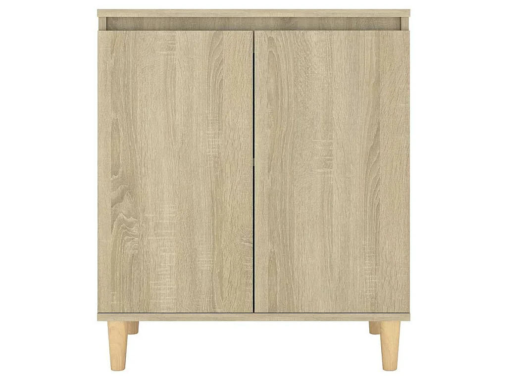 Dressoir met houten poten 60x35x70 cm bewerkt hout sonoma eiken