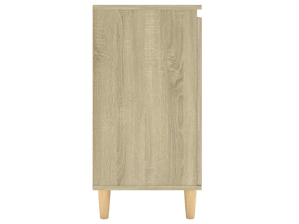 Dressoir met houten poten 60x35x70 cm bewerkt hout sonoma eiken