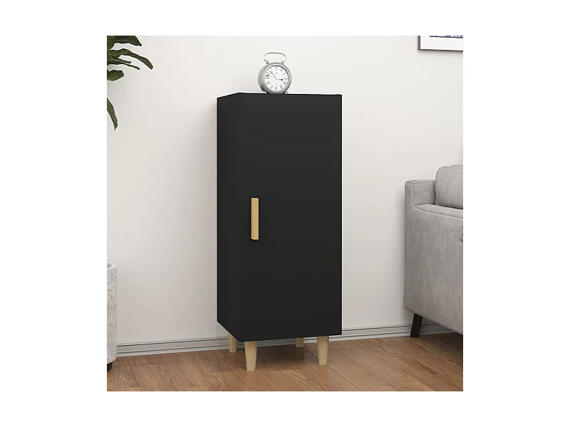 Buffet Noir 34,5x34x90 cm Bois d'ingénierie