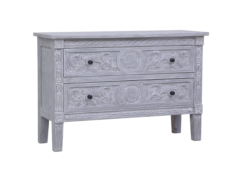Buffet avec 2 tiroirs 90x30x60 cm Bois d'acajou massif