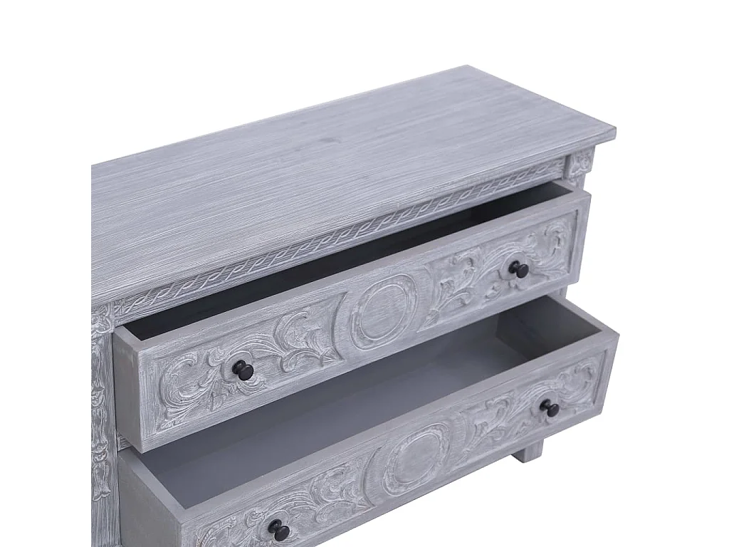 Buffet avec 2 tiroirs 90x30x60 cm Bois d'acajou massif