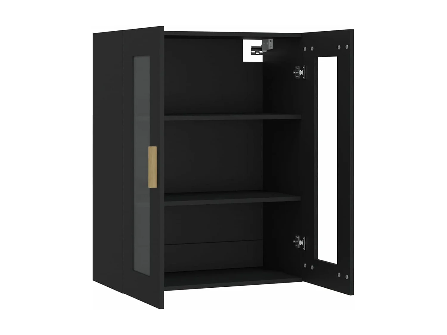 Hängeschrank Schwarz 69,5x34x90 cm