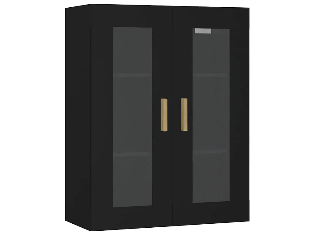 Armoire murale suspendue Noir 69,5x34x90 cm