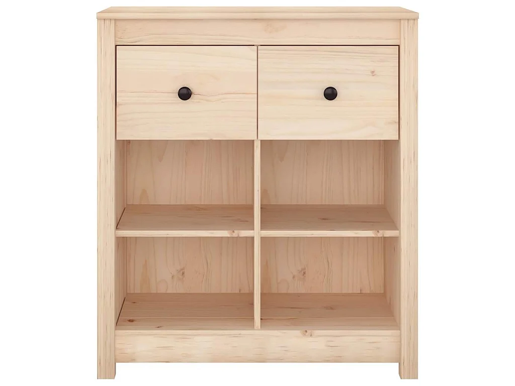 Credenza 70x35x80 cm in Legno Massello di Pino
