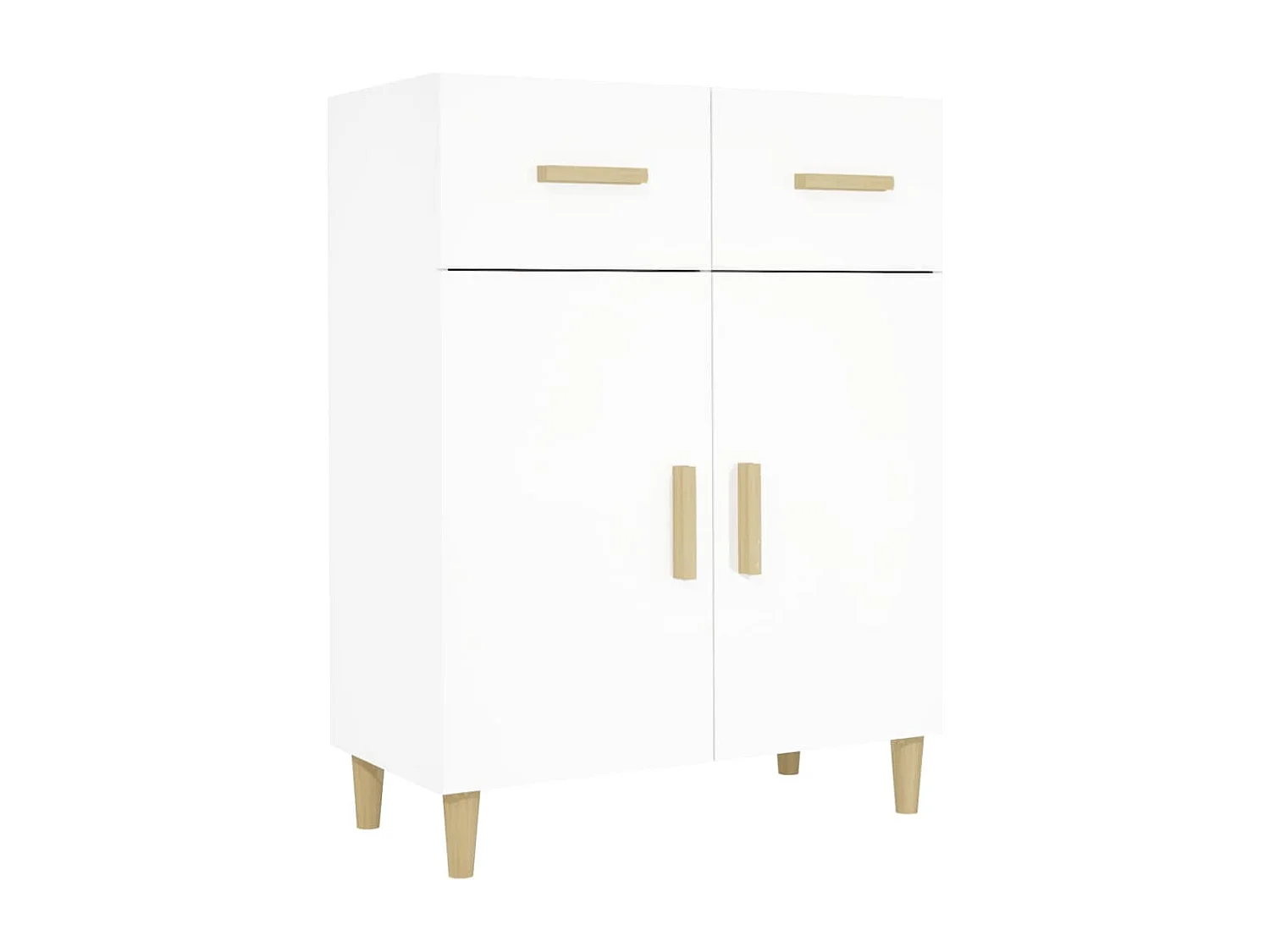 Sideboard Weiß 69,5x34x89 cm Holzwerkstoff