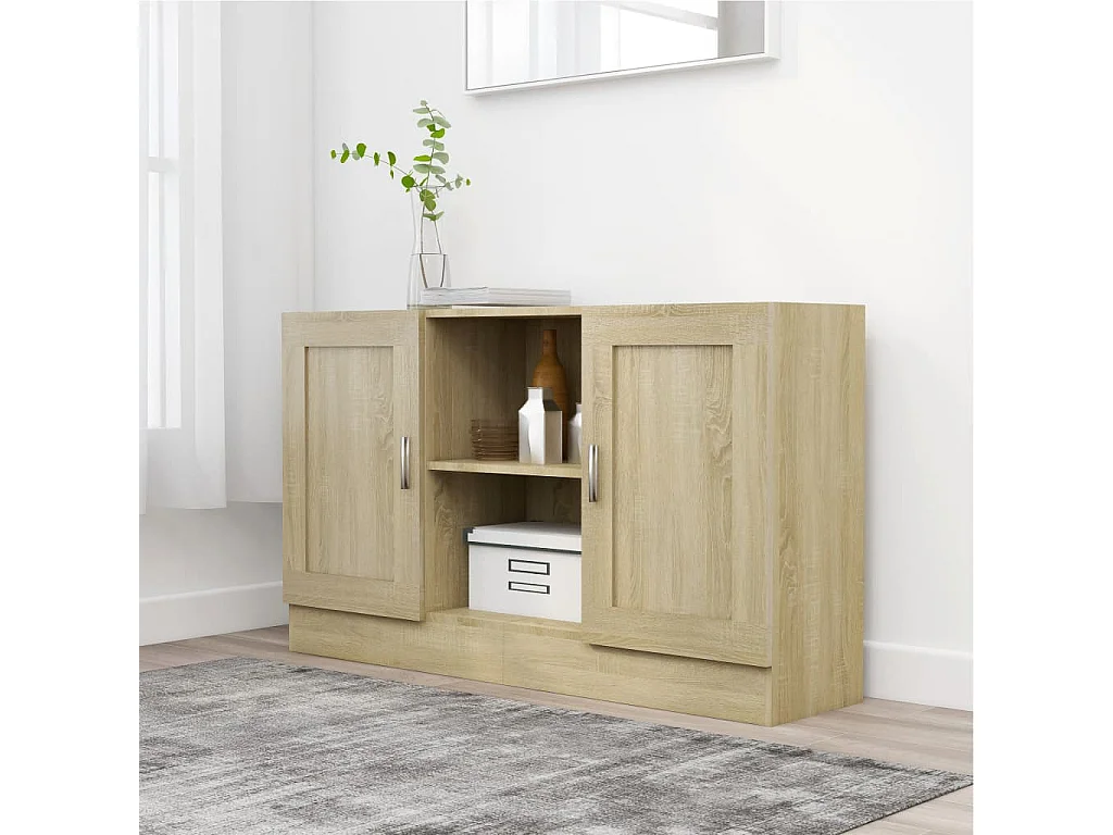 Buffet Chêne sonoma 120x30,5x70 cm Bois d'ingénierie