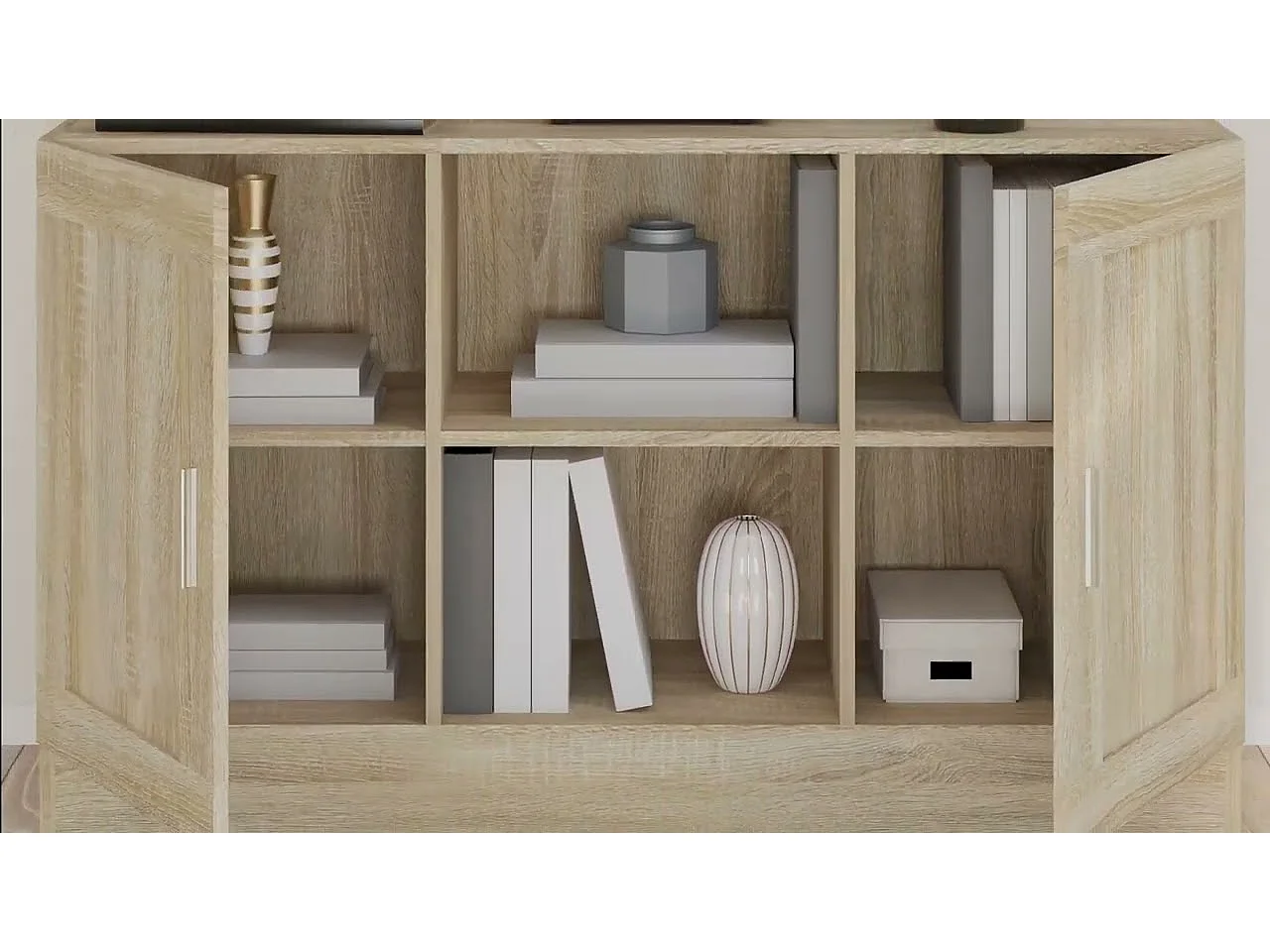 Buffet Chêne sonoma 120x30,5x70 cm Bois d'ingénierie