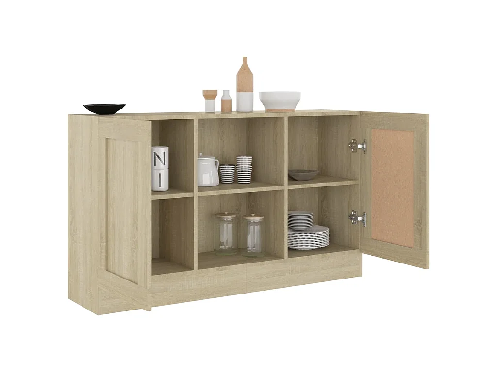 Sideboard Sonoma-Eiche 120x30,5x70 cm Holzwerkstoff