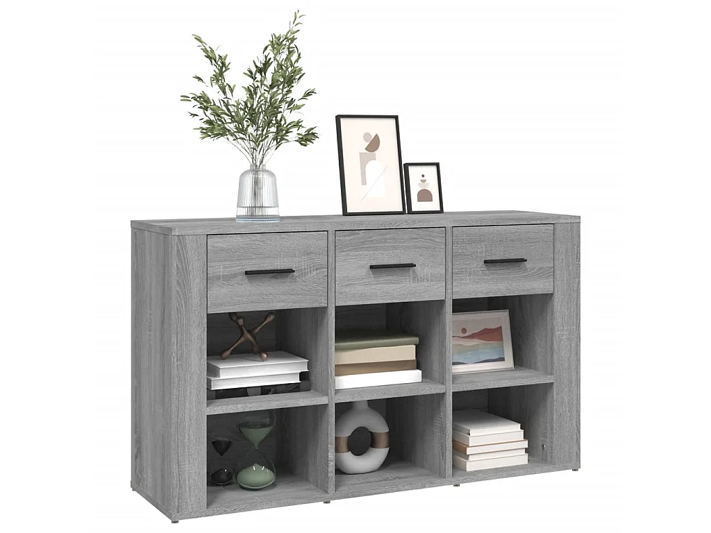 Credenza Grigio Sonoma 100x30x59,5 cm in Legno Multistrato