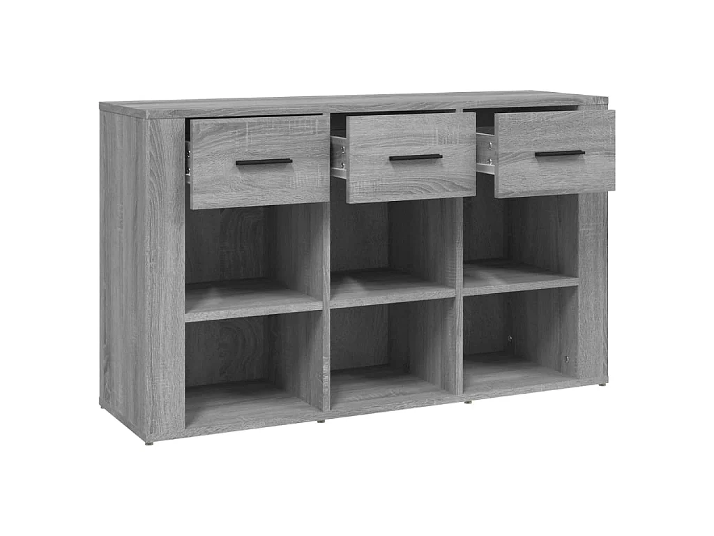 Credenza Grigio Sonoma 100x30x59,5 cm in Legno Multistrato