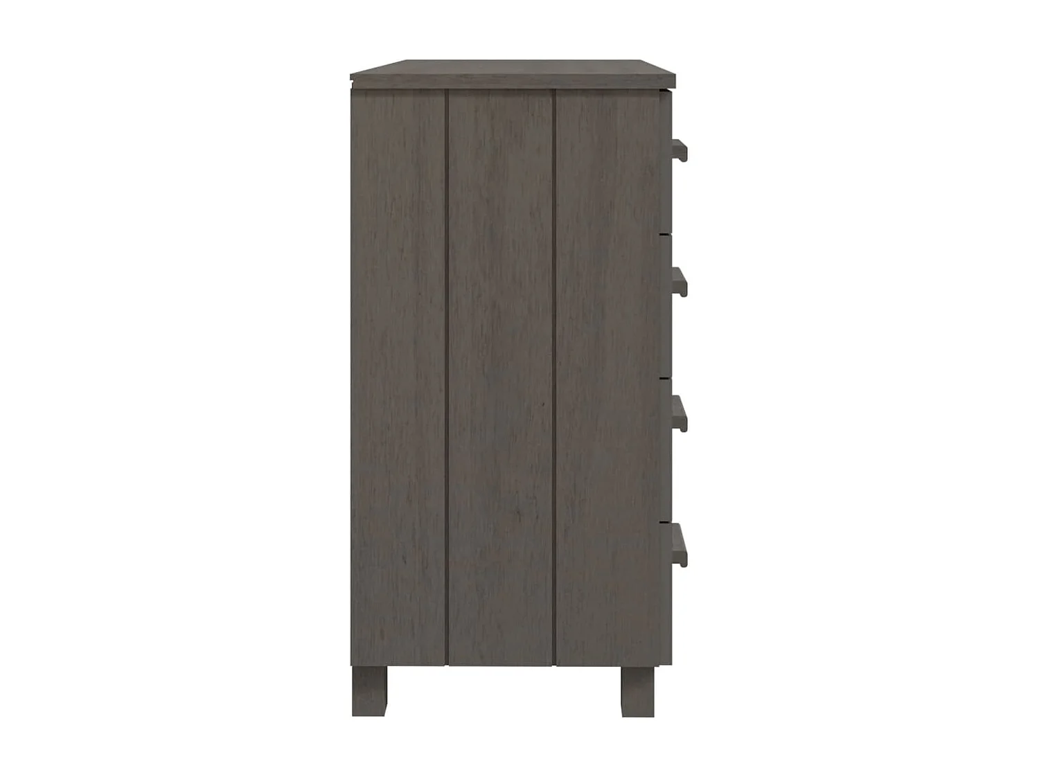 Credenza HAMAR Grigio Chiaro 79x40x80 cm Legno Massello di Pino