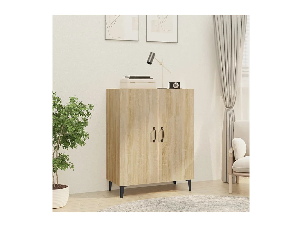 Buffet Chêne sonoma 70x34x90 cm Bois d'ingénierie