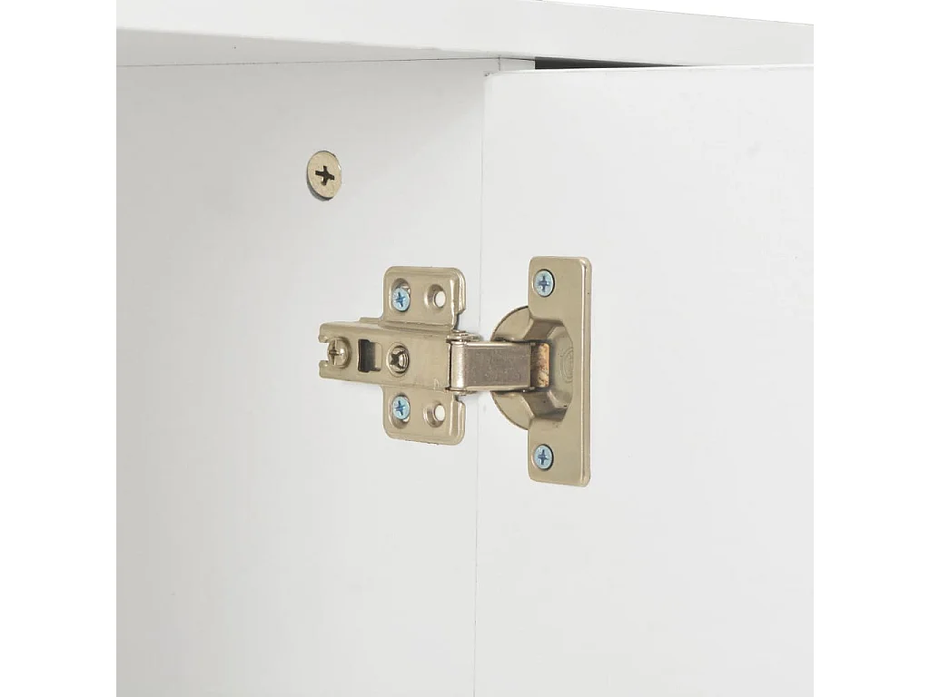 Sideboard Hochglanz-Weiß 107x35x80,5 cm